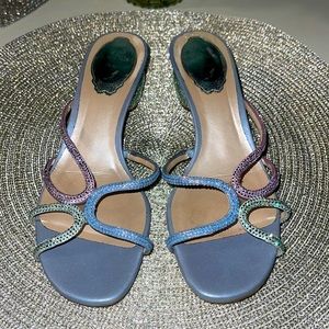 Rene Caovilla Crystal Embellished Sandals